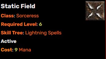 d2r static field
